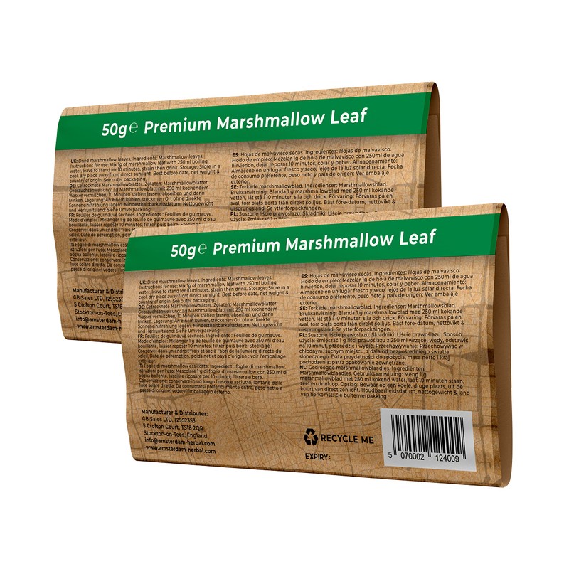 Amsterdam Herbal Premium Mix - 100% Natural Marshmallow Leaf -