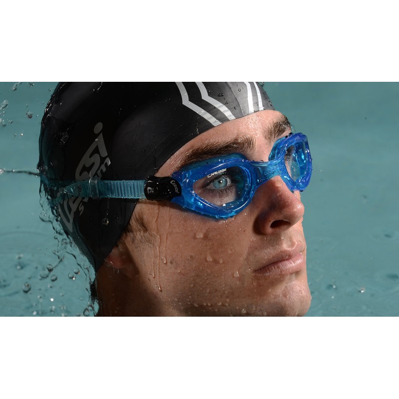 Cressi Right Adult Swim Goggles for Men with Protective Cases
