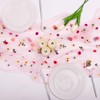 1pcs Pink Daisy Fall Table Runner Embroidery Gauze 10FT Florals