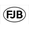 FJB Oval Bumper Sticker Decal Window Car Laptop Wall 3.25"