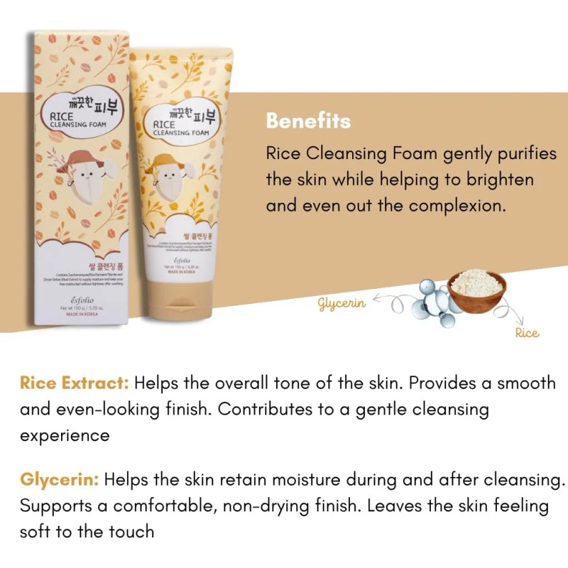 Limpiador Facial De Arroz Coreano