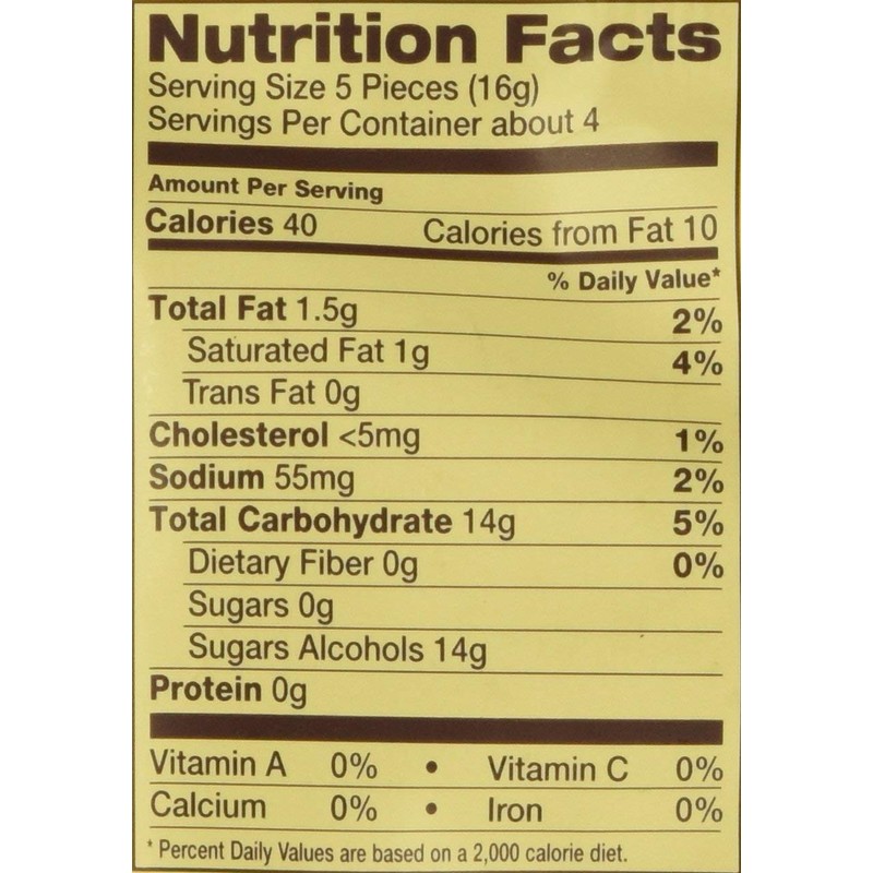 Werther's Original Caramel Chocolate Sugar Free Hard Candies 2.35 Oz(pack