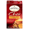 Twinings Pumpkin Spice Chai Tea, 20 Count Pack of 6,