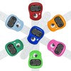 Digital Finger Hand Tally Counter, Mini Digital Colorful Tasbeeh Counter,
