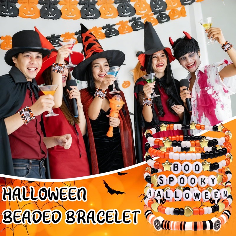 Kopuscristing Halloween Jewelry Gifts for Men Women Teens Boo Spooky