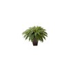 HomeStock 23In. Artificial Tuscan Temptations Fern Plant with Tapered Bronze