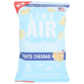 Like Air Puffcorn, White Cheddar, Kosher, Gluten Free & Non-GMO, 4 Ounce (Pack of 12)