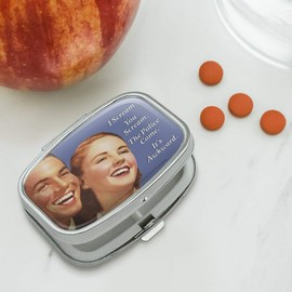 I You Scream Police Come It's Awkward Funny Humor Rectangle Pill Case Trinket Gift Box