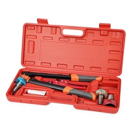 iCrimp Ratcheting PEX Expansion Tool Kit Auto Rotation PEX-a Tubing Expander, with 1/2'', 3/4'', 1'' ProPEX Expansion Heads and PEX Tubing Cutter