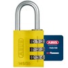 ABUS 145/20 Combination Lock, Solid Aluminium Padlock, Blue