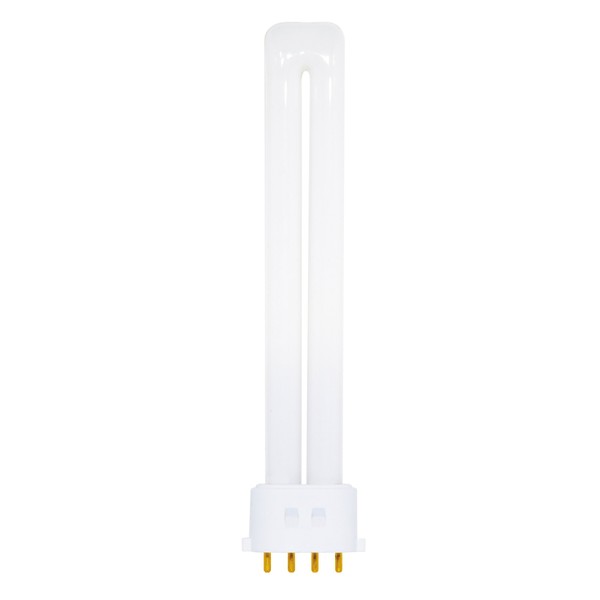 Satco S8369 4100K 13-Watt 2G7 Base T4 Twin 4-Pin Tube for Electronic and Dimming Ballasts, white, 1 Count (Pack of 1)