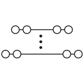 PHOENIX CONTACT PTRV 4/GY Manoeuvring Splitter Grey 16 Port Grey Connectors 10A Rated Current 0.14mm² - 2.5mm² Cross Section, 2 Number of Poles, 8.3mm Width, 64mm Length Pack of 10