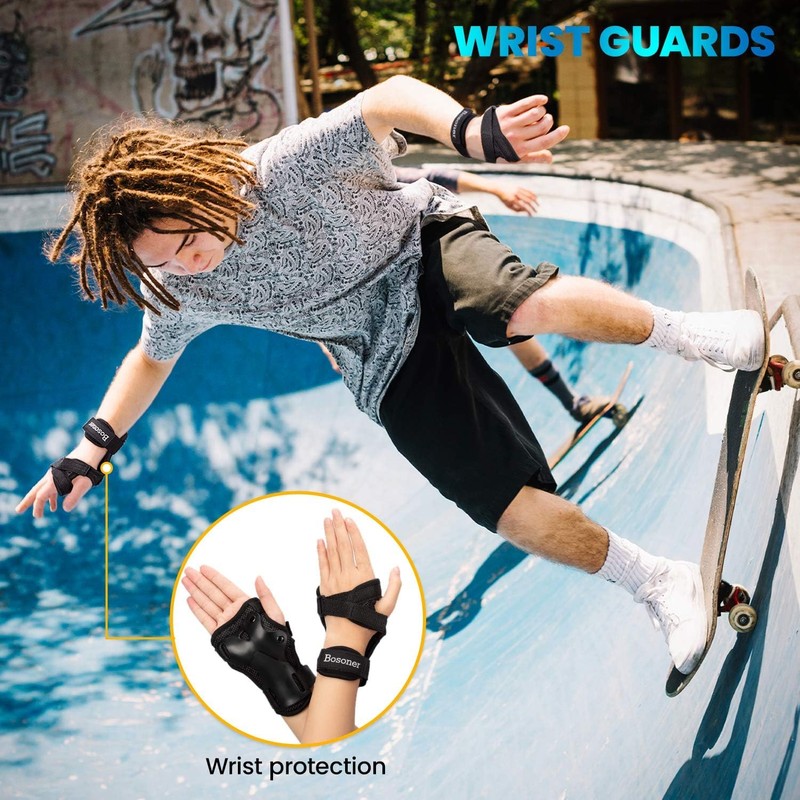 Wrist Guard, BOSONER Wrist Guards for Roller Skating, Skateboarding, Wristsavers