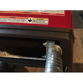 GenExhaust compatible with Honda EU3000iS Generator 1-1/2" steel exhaust extension 8 foot length