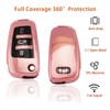 Koaudb Car Key Case Cover Fits, Rose Gold