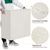 WOWLIVE 180L Laundry Hamper with Lid 3 Section,Large Laundry Basket