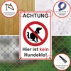 Strobo Achtung Hier ist kein Hundeklo Sign, 20 x 30