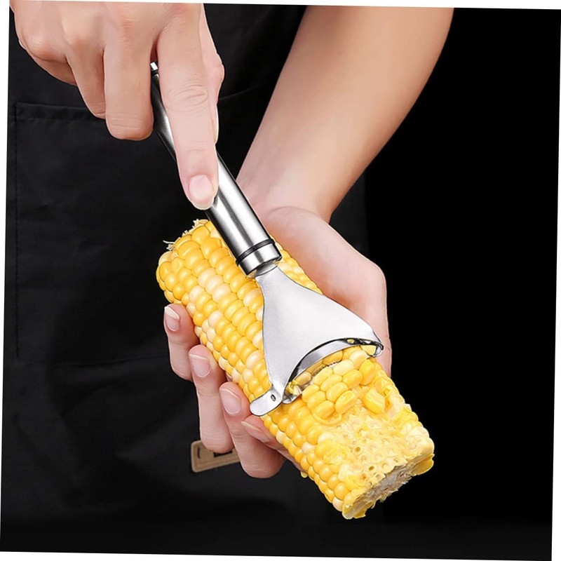 COLLBATH Corn Peeling Tool for Kitchen: Stainless Steel Ergonomic Design