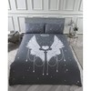 Rapport Bedding ANGEL WINGS Shimmer Detail Duvet Cover Set Grey