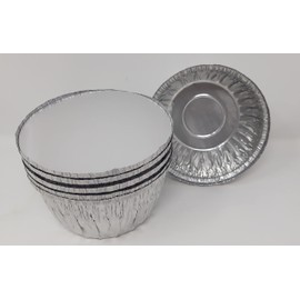 2lb Aluminium Foil Pudding / Pie Dish with Lids 932cc 8pk