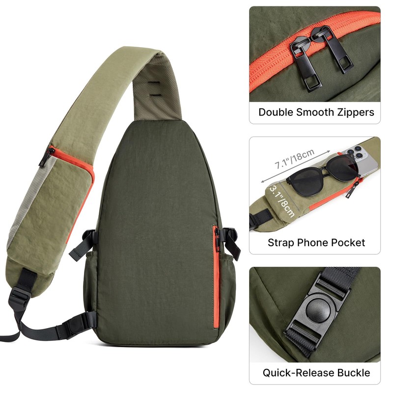 G4Free RFID Blocking Sling Bag for Men Women, Crossbody Bags