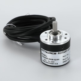 Incremental Rotary Encoder DC 5-24v Wide Voltage Power Supply 6mm Shaft Optical AB 2 Phase Quadrature Encoder 600P/R