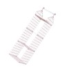 Hanging Closet Organizer 3 Tier Pink Storage Shelf Minimalist Grid