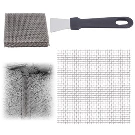 NICENEEDED 60 Pcs Stainless Steel Weep Hole Covers for Brick Wall, 3.15 Inch Brick Hole Filler, Bended Window Weep Hole Covers Cuttable Weep Hole Mesh Cover Stackable Brick Weep Hole Fillers