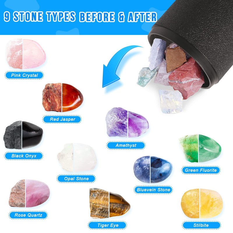 Leegol Electric 6LB Rock Tumbler Kit – Double Drum Rock