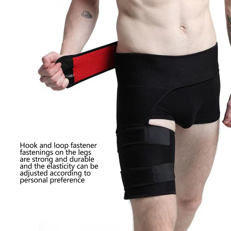 Thigh Compression Sleeve Adjustable Breathable Hamstring Upper Leg Hip Support