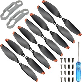 ZHUROUPU 16pcs Replacement Prop Blades Low Noise Quick Release Wing Compatible for DJI Mini 4K/Mini 2/Mini 2 SE/Mini SE Propellers with Screws and Screwdrivers for DJI Mini 4K 2 SE Drone Repair (Orange)