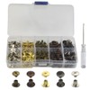 XINMEIWEN 100 Sets Chicago Screws Assorted Kit Double-Sided Leather Screw
