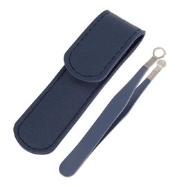 VOCOSTE 1 Set Round Head Nose Hair Tweezers Stainless Steel Nose Hair Trimming Tweezers Eyebrow Clippers Trimmer Blue 3.31"x0.35"