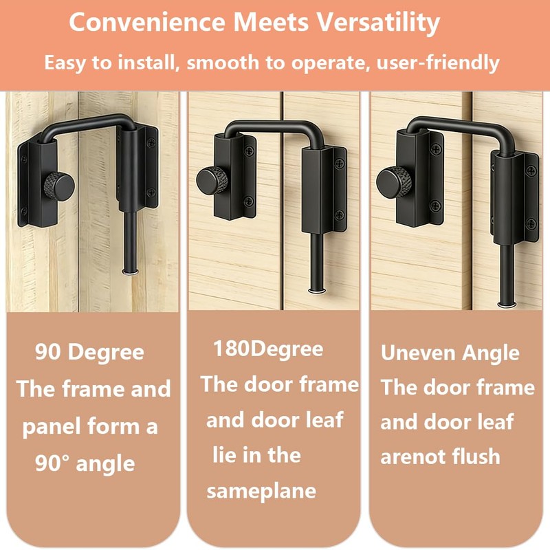 Door Loop Lock Sliding Door Latch Double Door Hook Lock