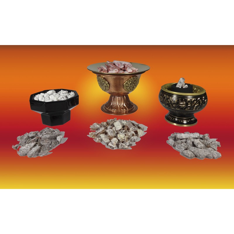 TRIMONTIUM GWR14-P2 Greek Incense Pieces Amber Resin (Amber) 2 x