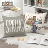 FUYUCHEN Happy Easter Pillow Covers 18x18 Inch Set of 4