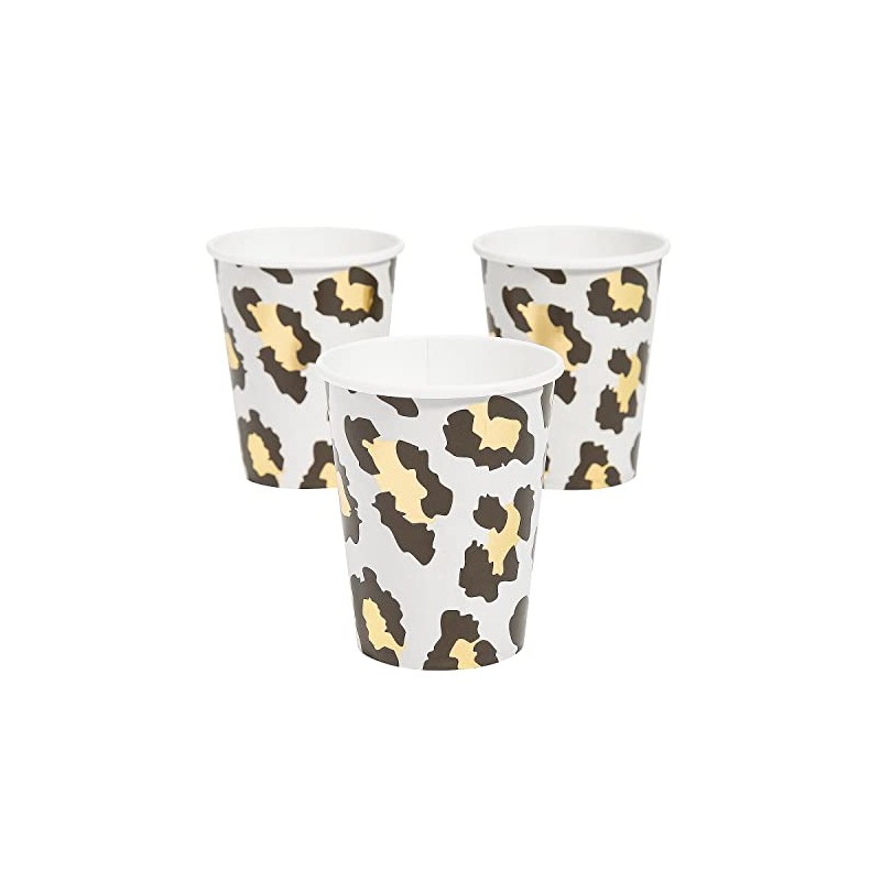 Fun Express Cheetah Animal Print Party Cups - 8 Pieces