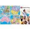Exerz 10" World Globe - Political Map Educational- Self Assembled