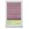 Cordless Buffalo Check Roman Shade - 35 Inch Width x