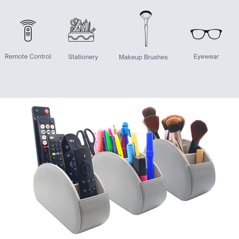 N3cessity Remote Control Holder/Desktop Organiser - Storage Caddy with 5