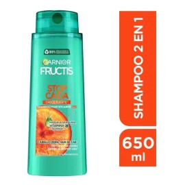 Garnier Fructis Shampoo 2en1 Stop Caída Crece Fuerte 650 Ml