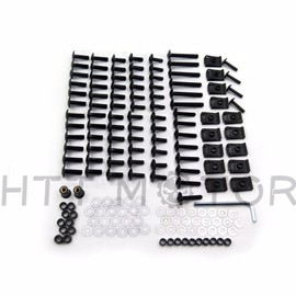 SMT-Complete Fairing Bolts Screws Fasteners Kit Compatible With Suzuki hayabusa GSXR1300 Black [B00RUE0MWA]