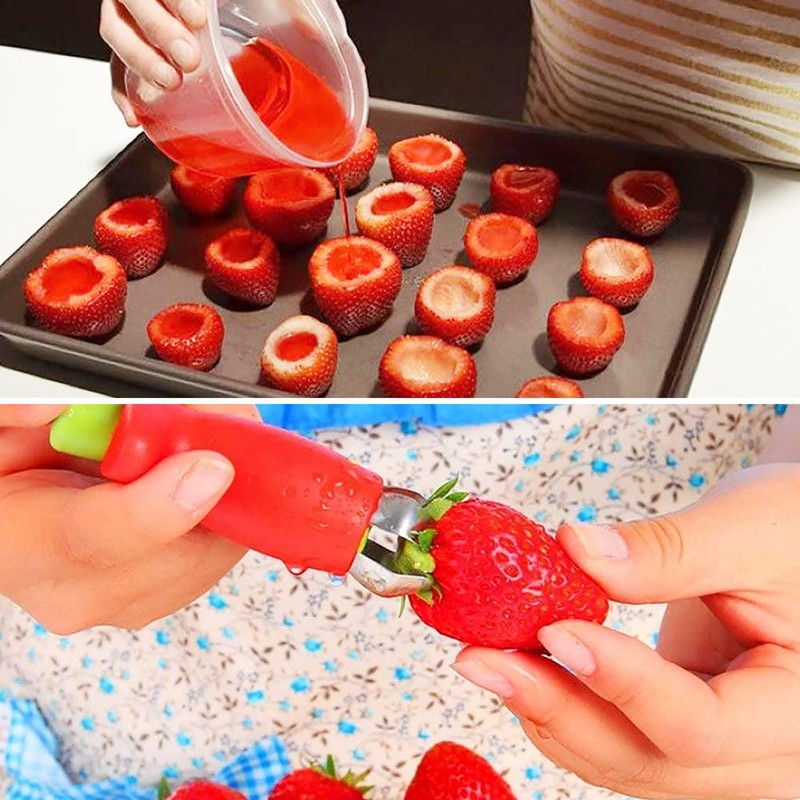 2 Pack Magic Strawberry Huller Strawberry Huller Stem and Leaf
