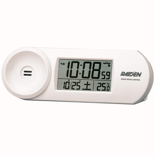 SEIKO Clock RAIDEN Loud Volume Digital Radio Wave Alarm Clock