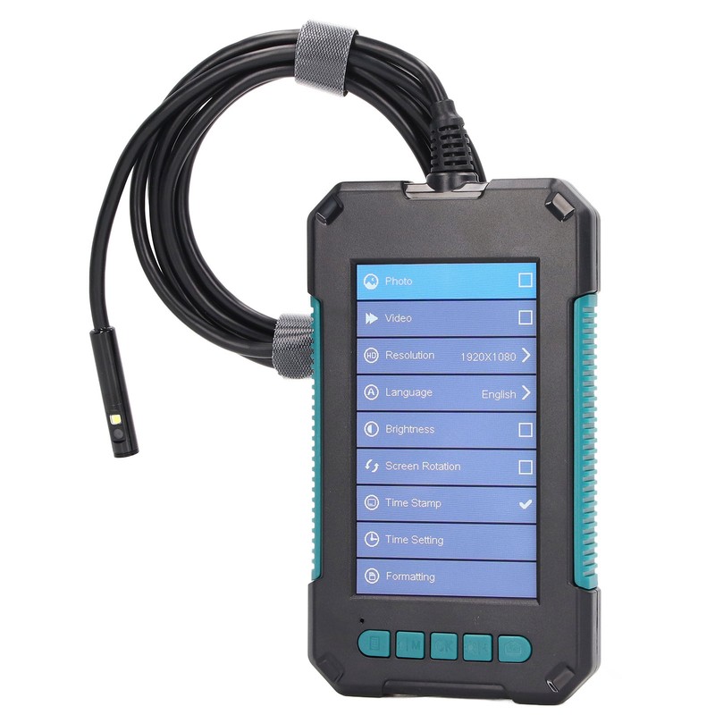 8mm Lens Digital Endoscope 4.3in IPS Screen Industrial Inspection Camera