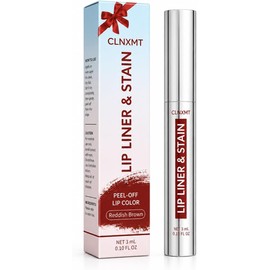 Tinta y Delineador Labial Peel-Off, Marrón Rojizo, 3 ml Tinta para labios delineador labial peel off tinte marrón rojizo maquillaje(Brown)