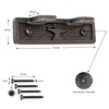 EDUWURXS Cast Iron Alcove Shelving Brackets Pair of 2 Brackets