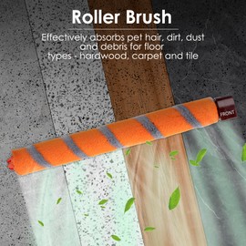 CHAIN PEAK (3 Pieces) NV680 UV810 Brush Rollers for Shark NV680 NV800 NV801 NV803 HV380 HV381 HV382 HV383 HV384Q UV810 DuoClean Vacuum Cleaner, Soft Roller Brush Replacement Parts, 3 Pack