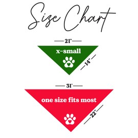 Naughty Funny Christmas Dog Bandana (Green, OS 105)