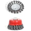CENPEK 4 Pcs Twist Knot Semi Flat Wire Wheel Cup